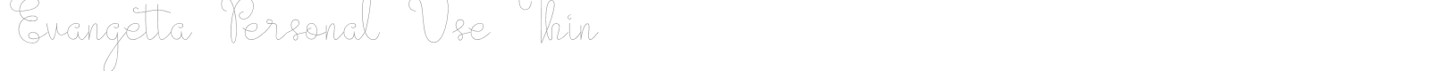 Evangetta font preview